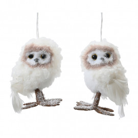 Bagoly dísz bolyhos 13 cm