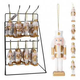 Diótörő arany-fehér 10 cm