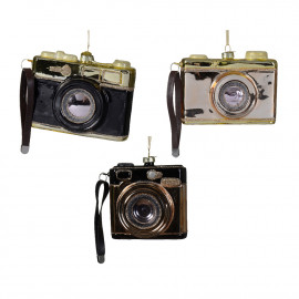 Üvegdísz "Fényképezőgép"