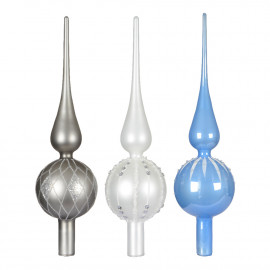 Csúcsdísz "Fagyos" 31 cm