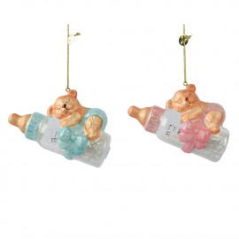 Üvegdísz "Babavárás"