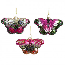 Üvegdísz "Pillangó"
