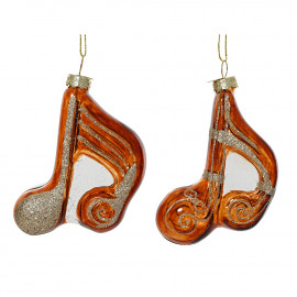 Üvegdísz "Hangjegy"