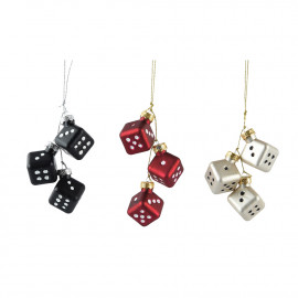 Üvegdísz "Dobókocka"