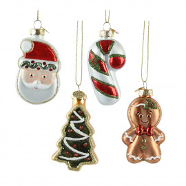 Üvegdísz "Süti" 8 cm