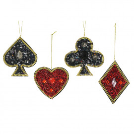 Dísz "Póker" 13 cm