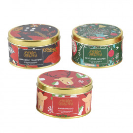 Illatgyertya fém tégelyben