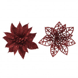 Csipeszes virág bordó