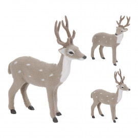 Szarvas figura szürke 26.5 cm