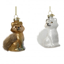 Üvegdísz "Róka" 8.6 cm