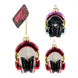 Üvegdísz "Fejhallgató"