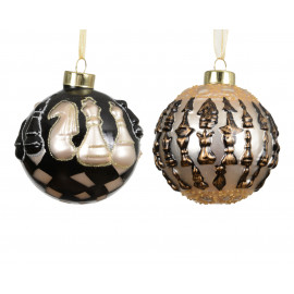 Üveggömb szett "Sakk"