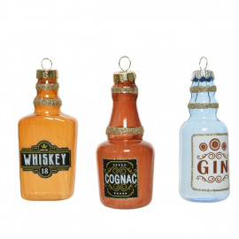 Üvegdísz ital 9 cm