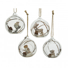 Nyitott üveggömb állatokkal...