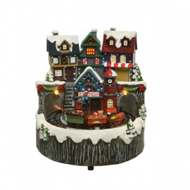 Makett főtér vonattal 16.5 cm