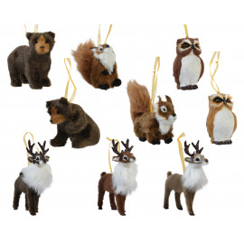 Erdei állat dísz 9.5 cm